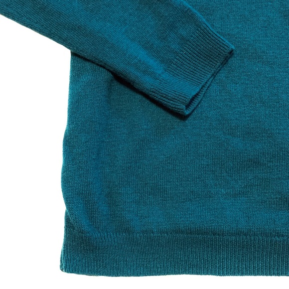 TALBOTS Adorable teal hedgehog sweater, size M - Picture 8 of 13